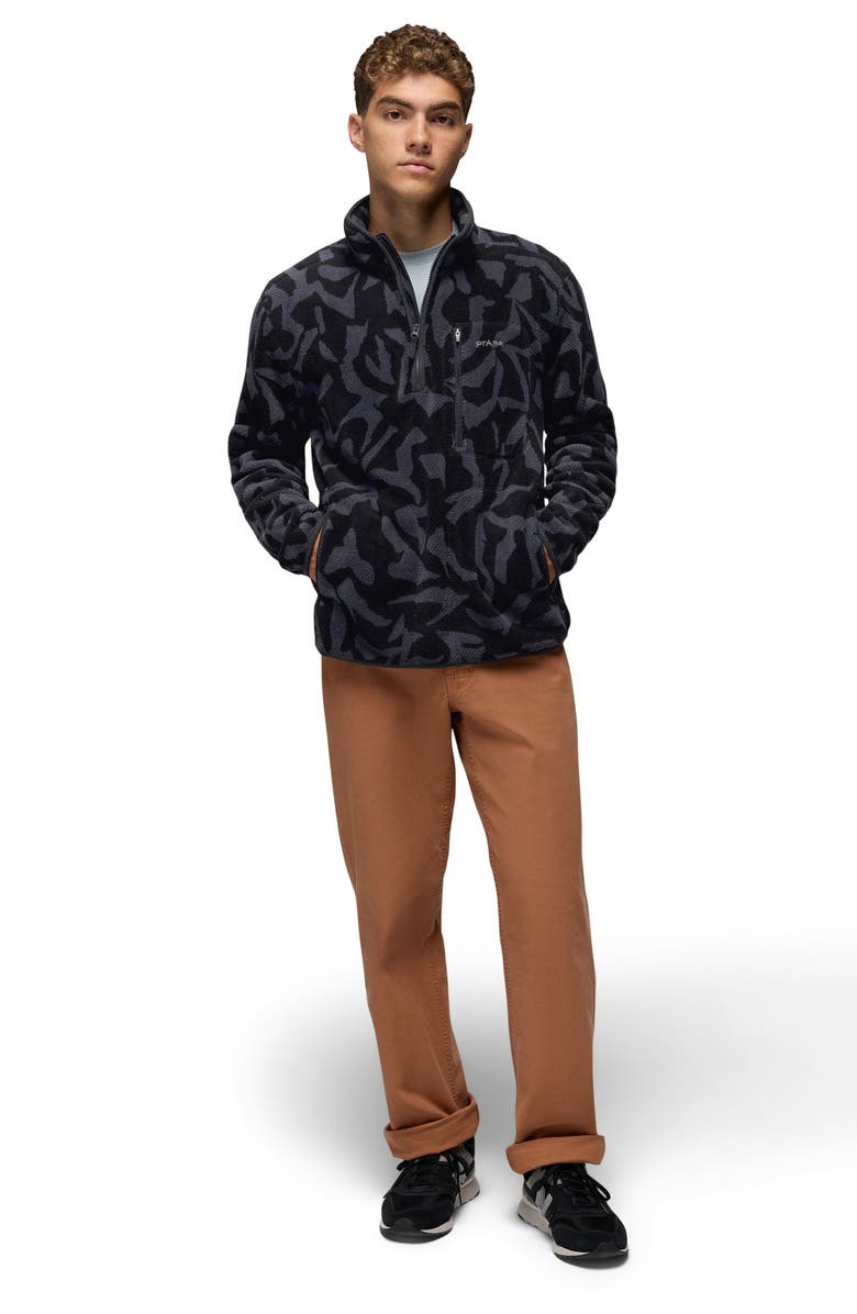 prAna Tuff Fluff Fleece Half Zip Pullover, Alternate, color, Shadow Freestyle