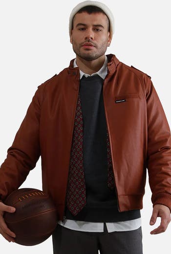 Members Only Men's Faux Leather Iconic Racer Jacket | Nordstrom