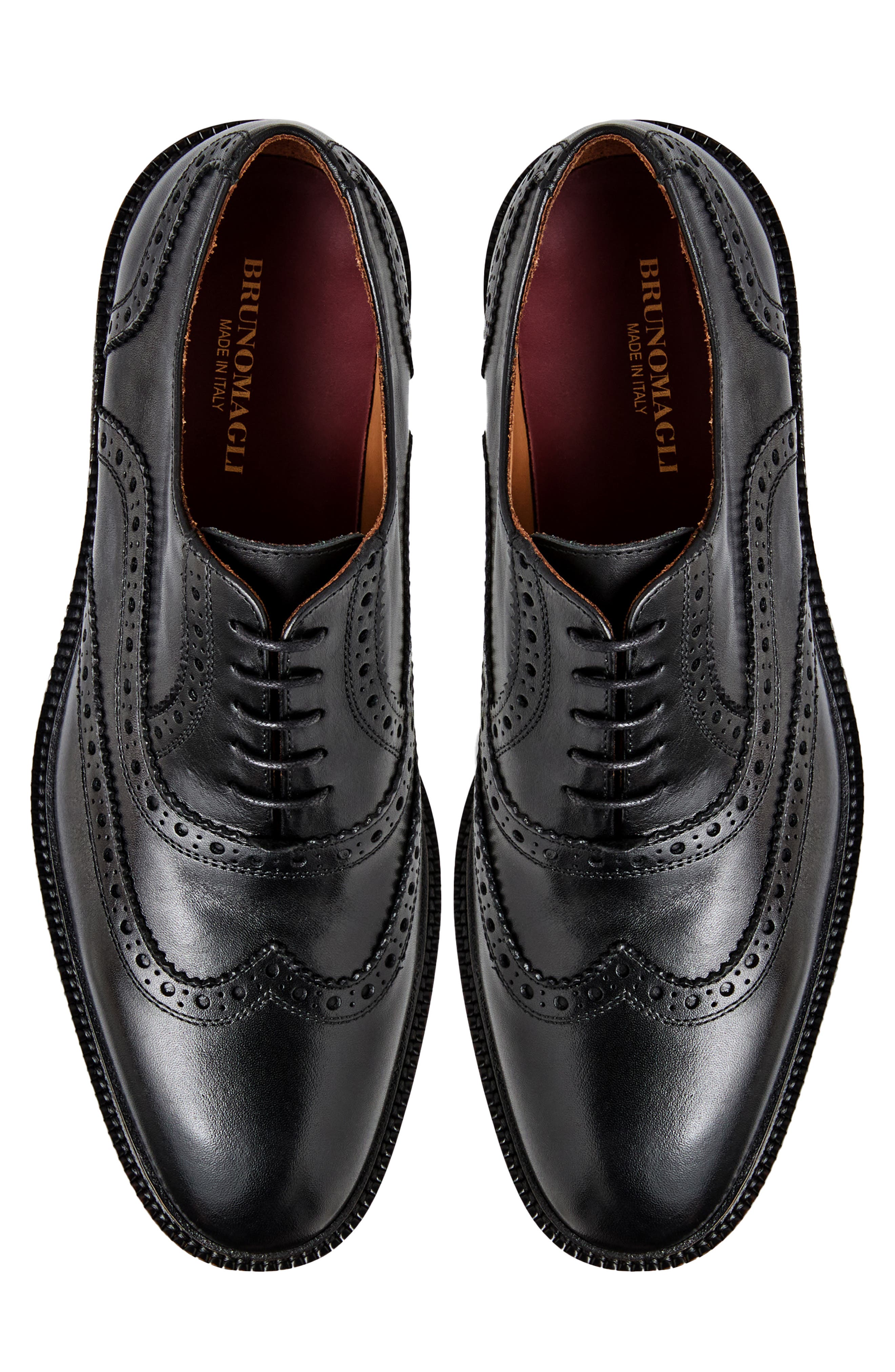 Bruno Magli Alfonso Wingtip Oxford, Alternate, color, Black