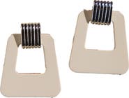 Nickel & Suede Avery Earrings