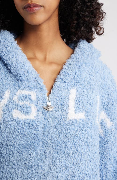 Boys Lie Bodhi Alex Crop Zip Hoodie In Blue
