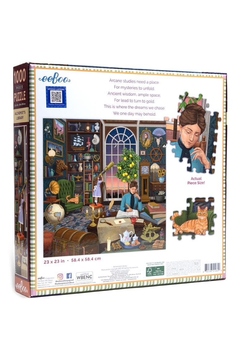 eeBoo Alchemist's Library 1,000-Piece Puzzle | Nordstrom