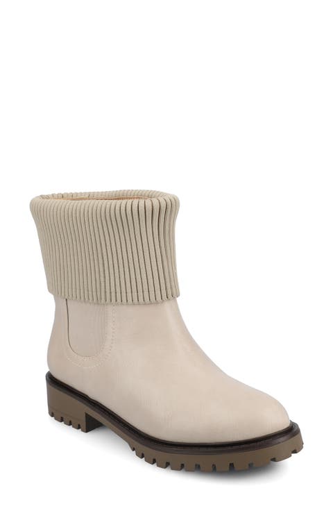 Isabeau Knit Collar Chelsea Boot - Wide Width Available (Women)