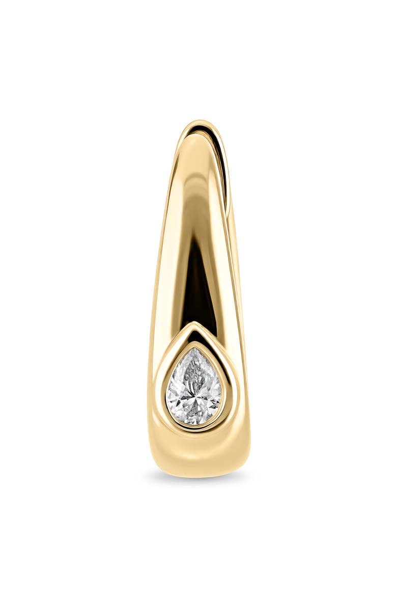 18K Gold Monaco 12mm Diamond Huggie Earrings, Alternate, color, 18K YELLOW GOLD