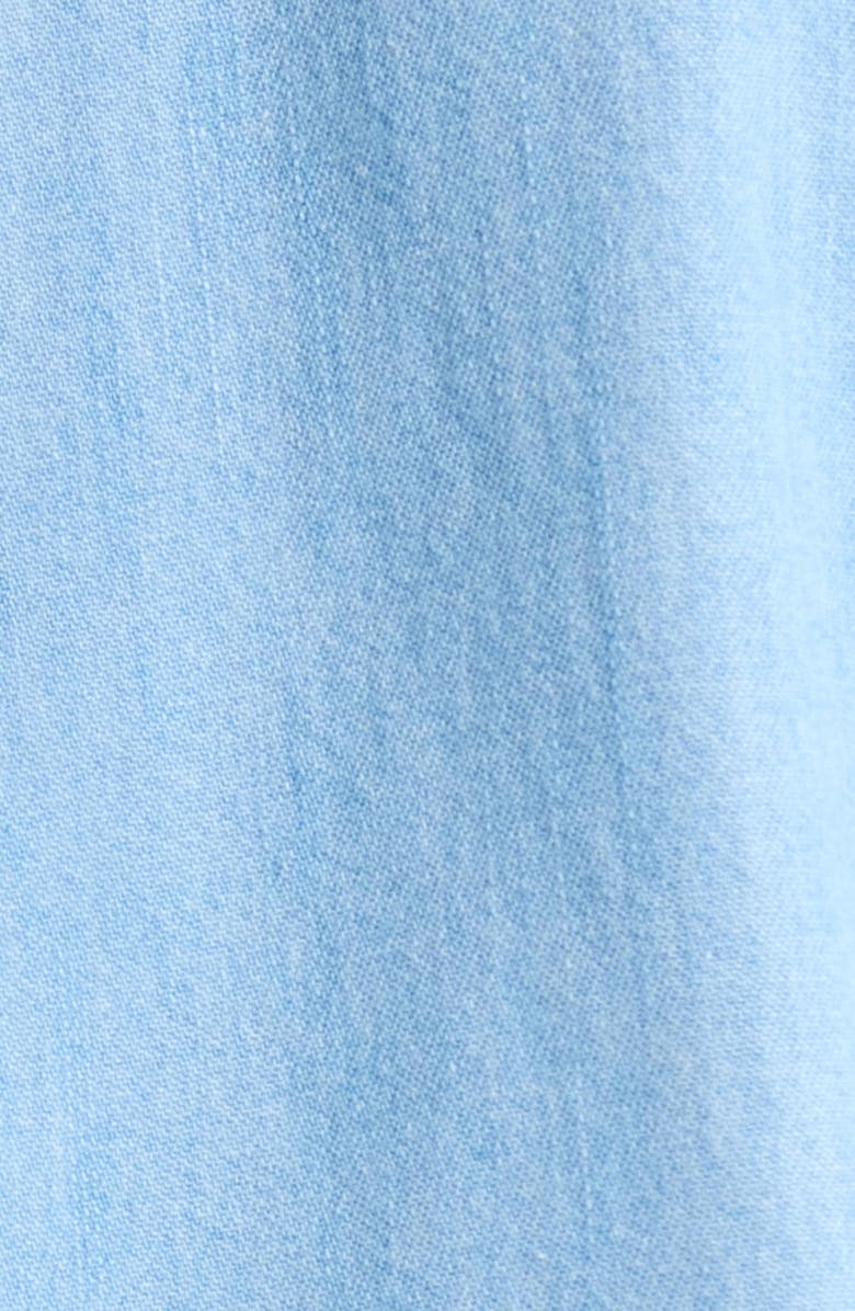 Eileen Fisher Classic Collar Elbow Length Sleeve Organic Cotton Button-Up Shirt, Alternate, color,