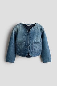H&M Quilted Denim Jacket