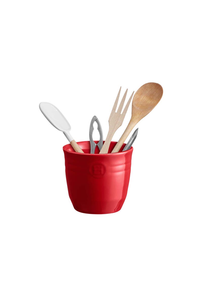 Utensil Pot, 4.5-Inch Diameter x 13-Inch High, Alternate, color, Burgundy