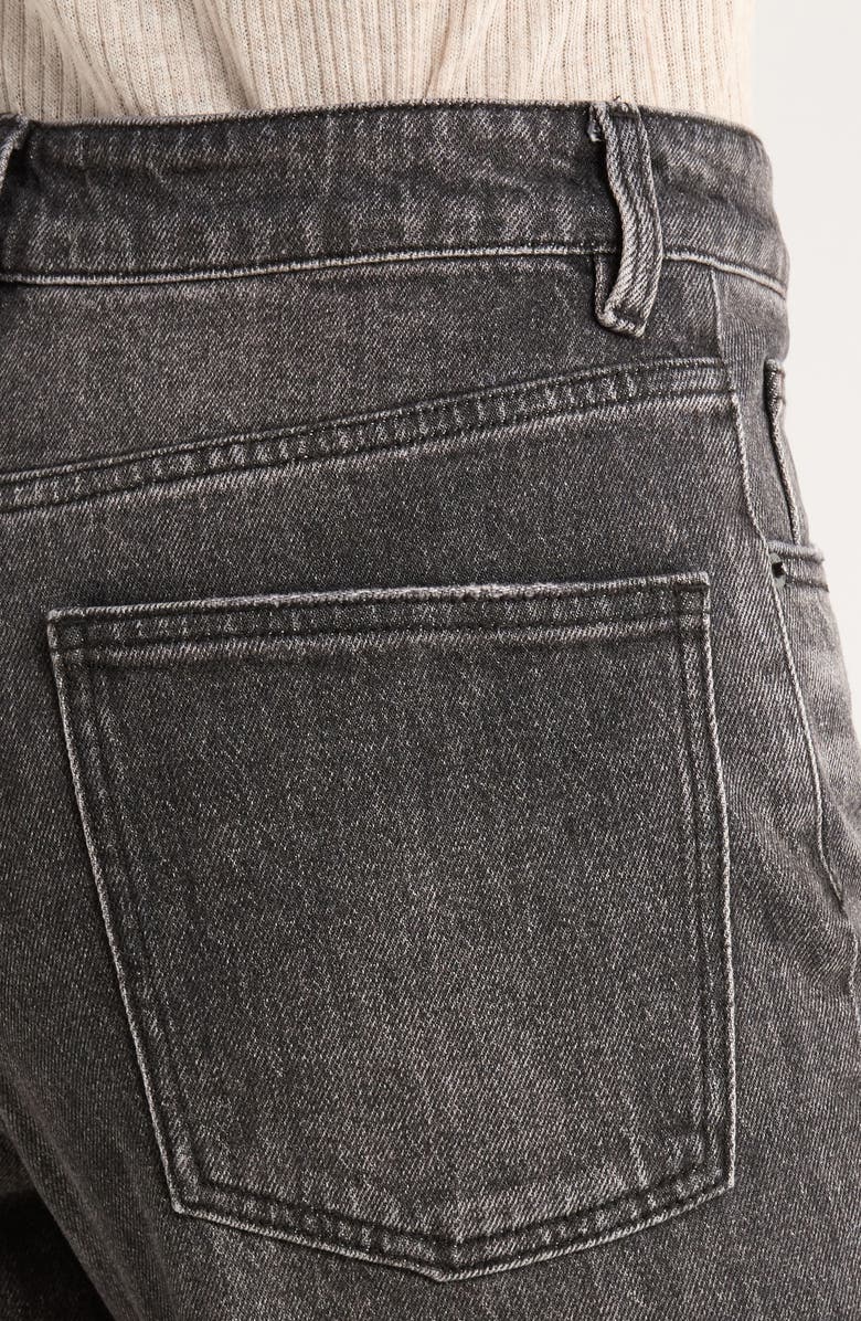 Marine Layer Charlie High Waist Wide Leg Jeans, Alternate, color, Washed Black