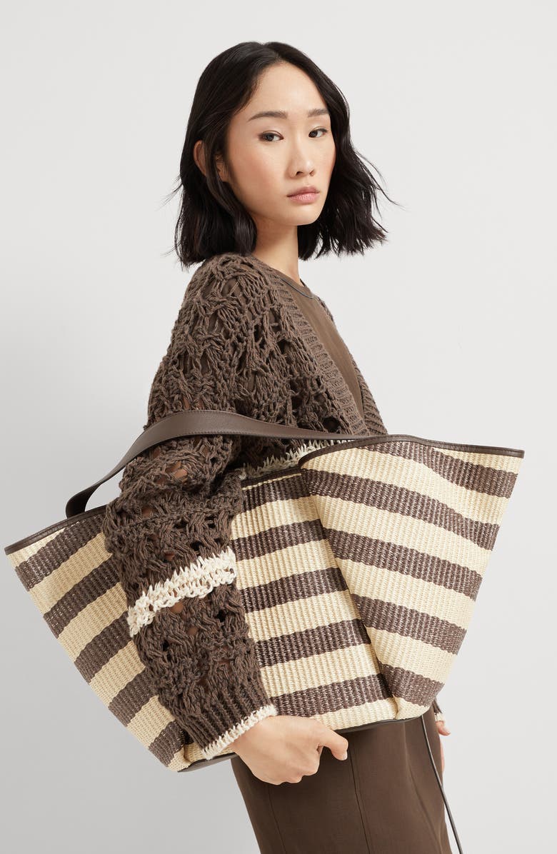 Brunello Cucinelli Marina large shopper bag, Alternate, color,