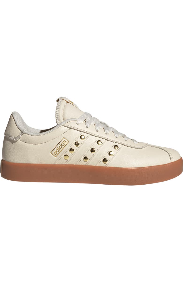 adidas VL Court 3.0 Sneaker, Alternate, color, Wonder White/ White/ Gold