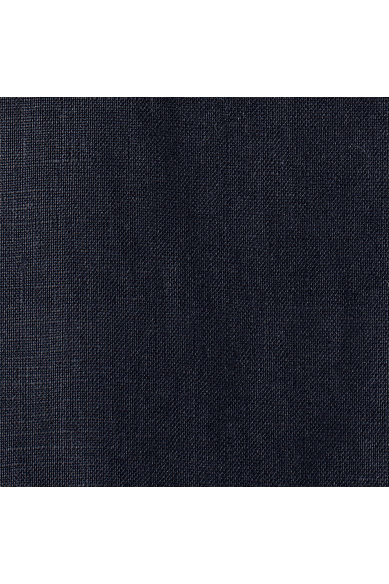Buckle-detail Linen Balloon-leg Pants, Alternate, color, NAVY