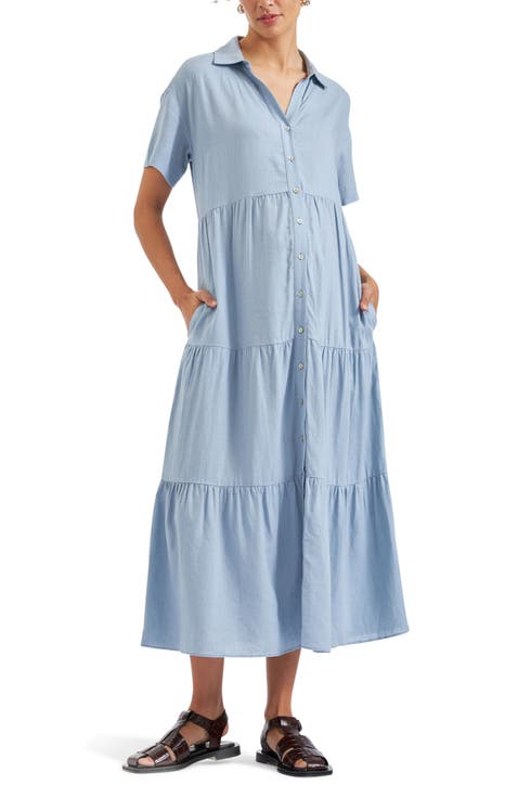 Macy Longline Linen Dress