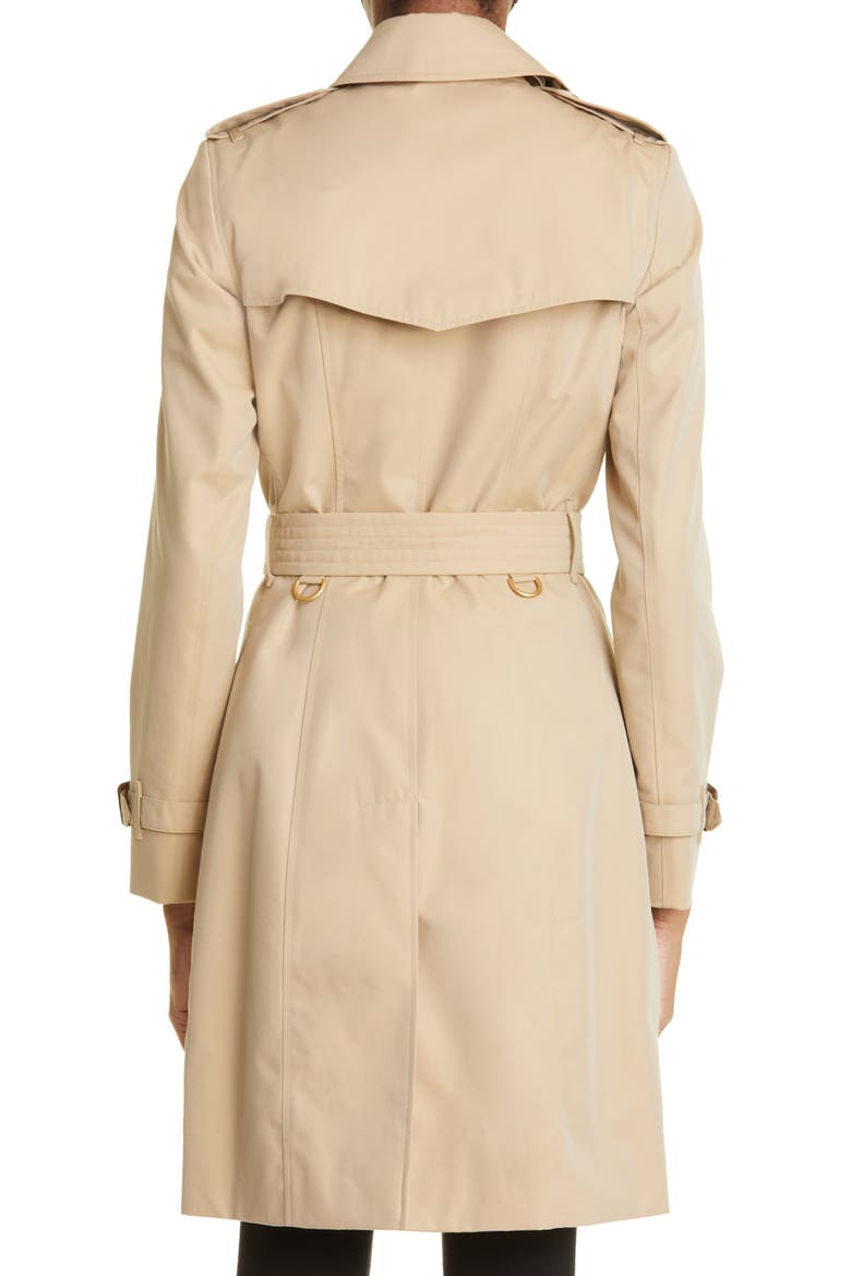 Slim Fit Heritage Chelsea Trench Coat, Alternate, color, HONEY