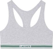 Lacoste Racerback Padded Stretch Cotton Bralette