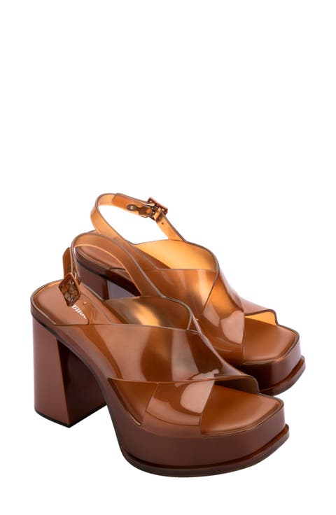 Dance Slingback Platform Sandal (Women)