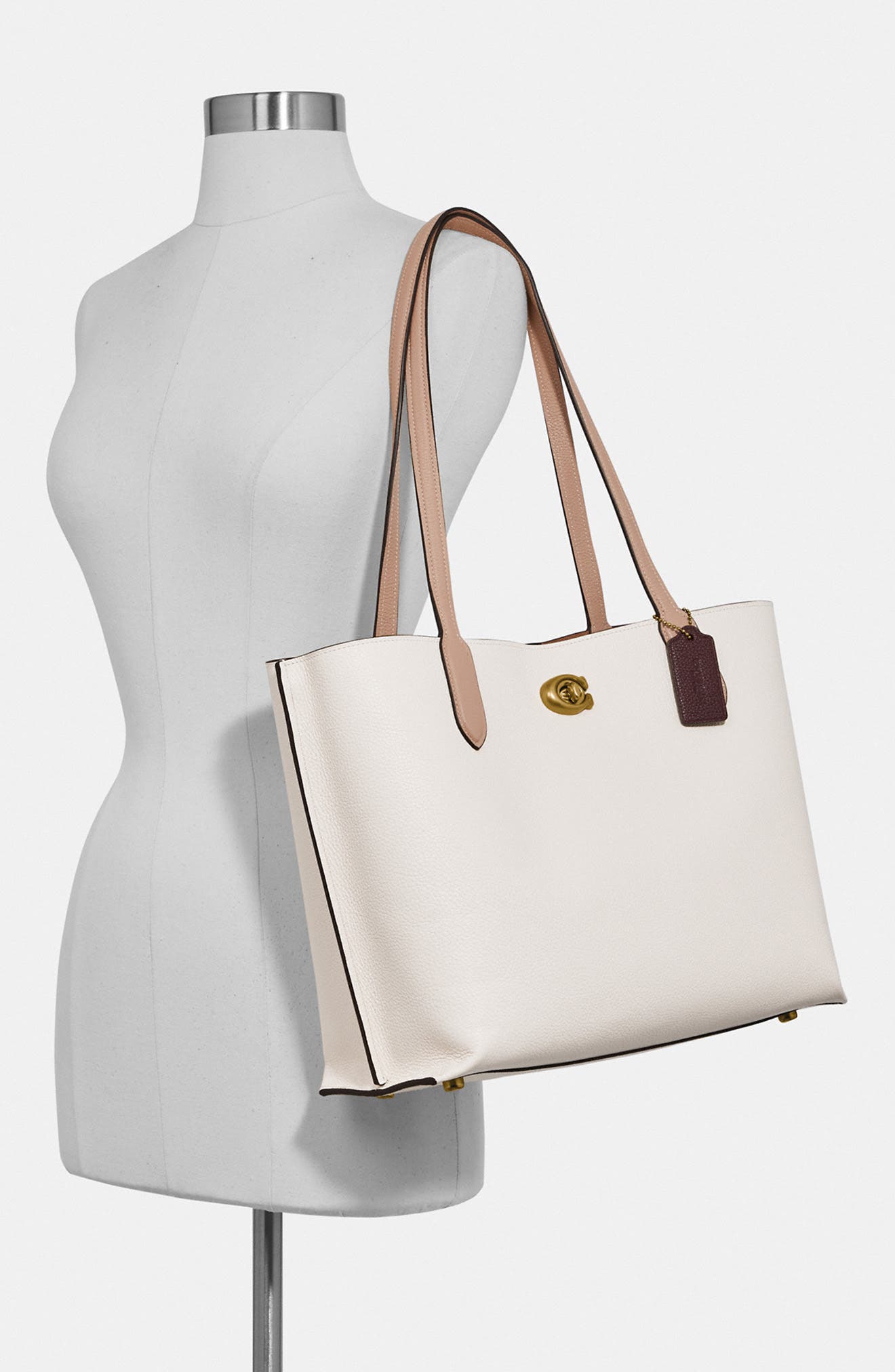 COACH Willow Leather Tote, Alternate, color, 