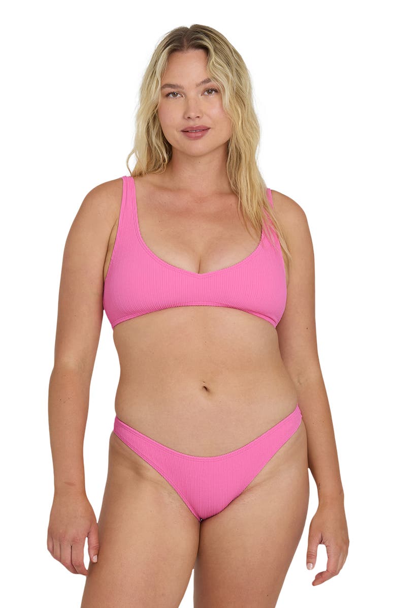 Billabong Sunrays Hike Bikini Bottoms, Alternate, color, Guava