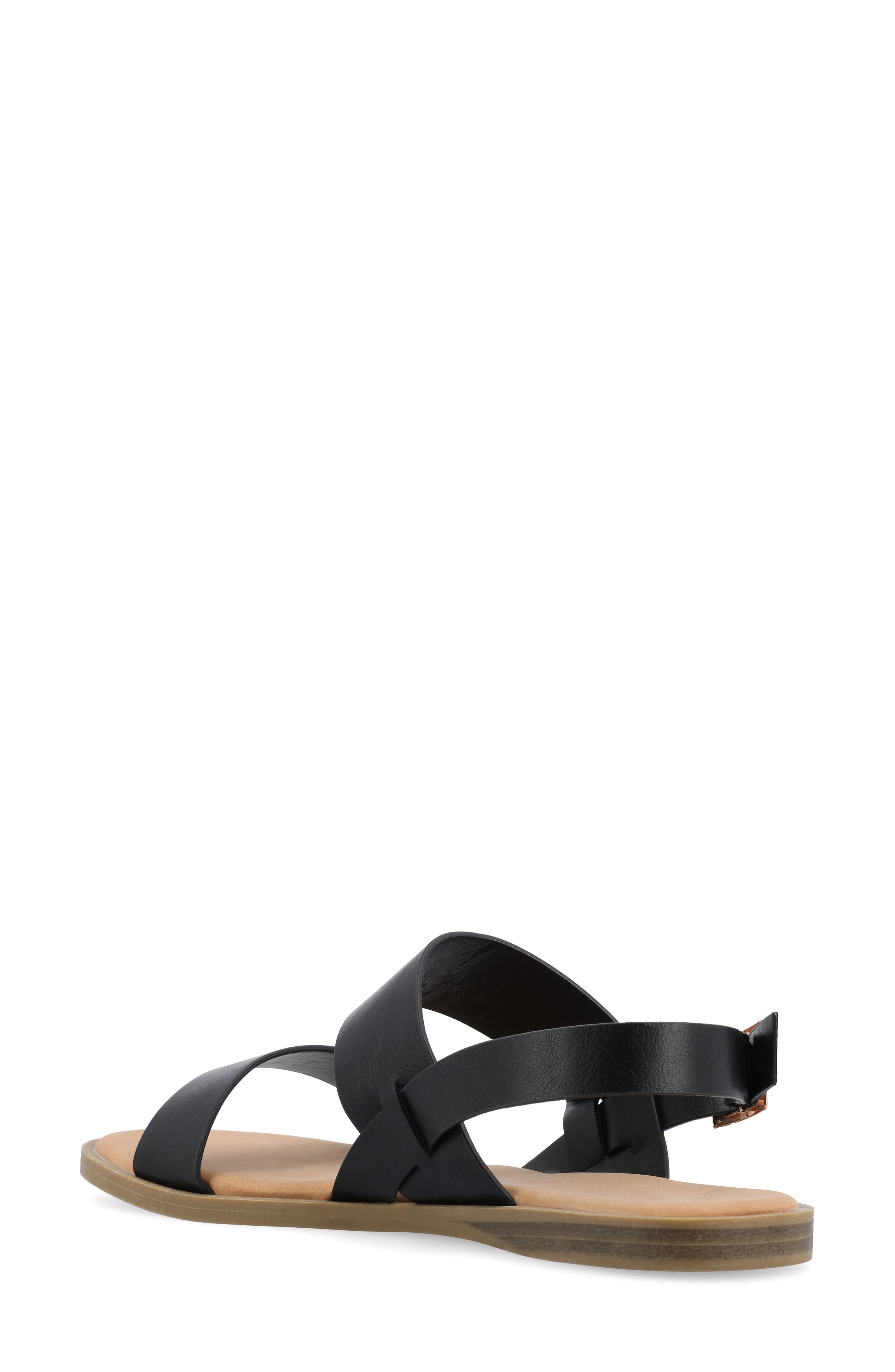 Journee Collection Lavine Sandal - Wide Width, Alternate, color, Black