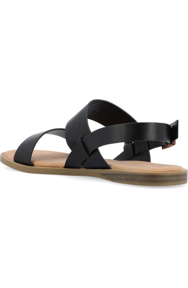 Journee Collection Lavine Sandal - Wide Width, Alternate, color, Black