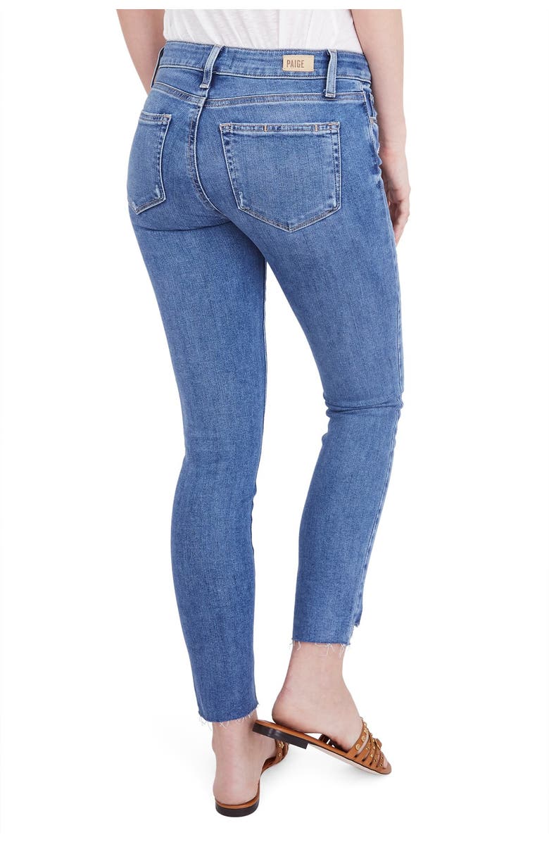 PAIGE Verdugo Distressed Ankle Skinny Jeans, Alternate, color,