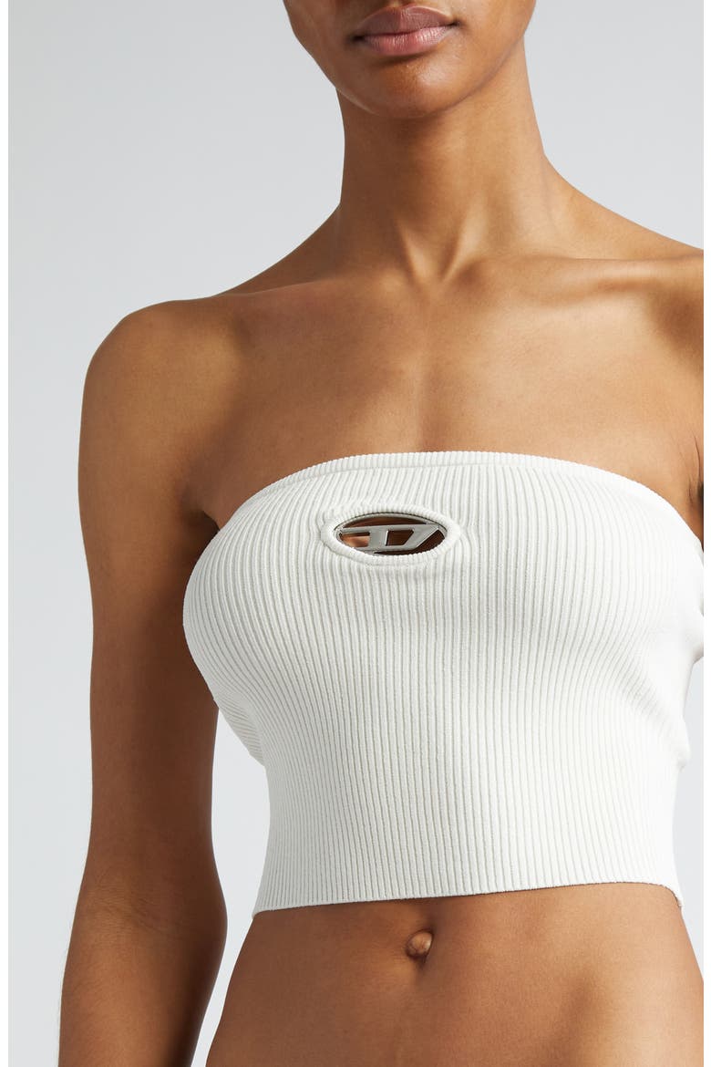 【美品】GaJess♡bandeau rib tops Clarksvillex Logo Embellished Cutout Rib Tube Top (Women) | Nordstrom