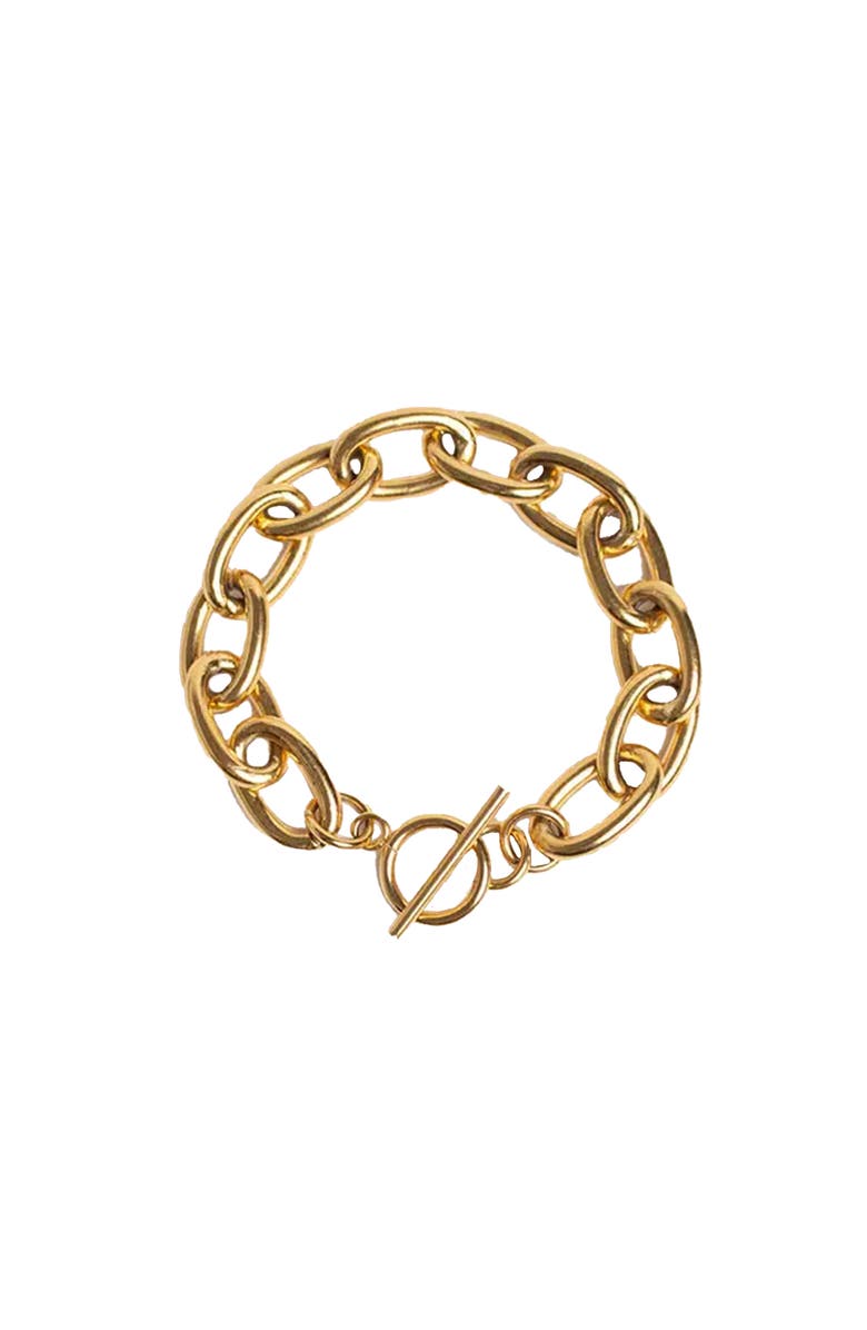 Outofoffice Chunky Round Gold Chain Bracelet, Main, color, Gold