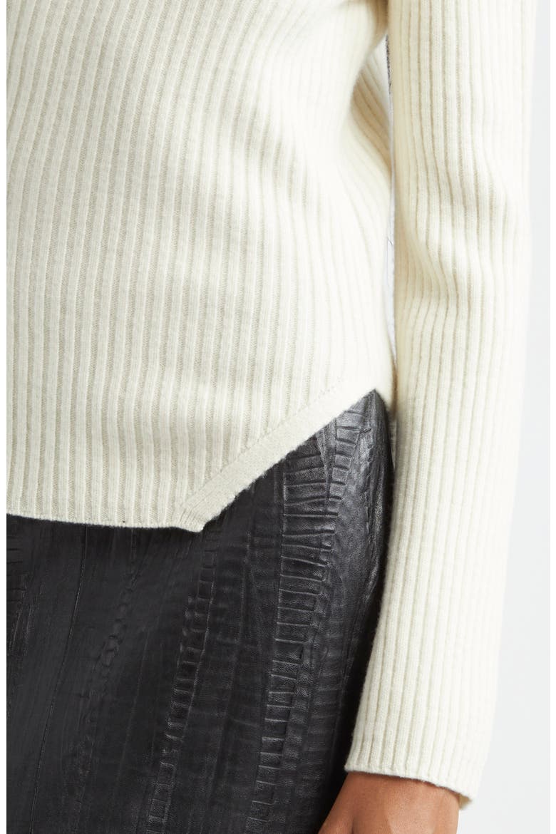 Twisted Rib Wool Sweater, Alternate, color, OFF WHITE
