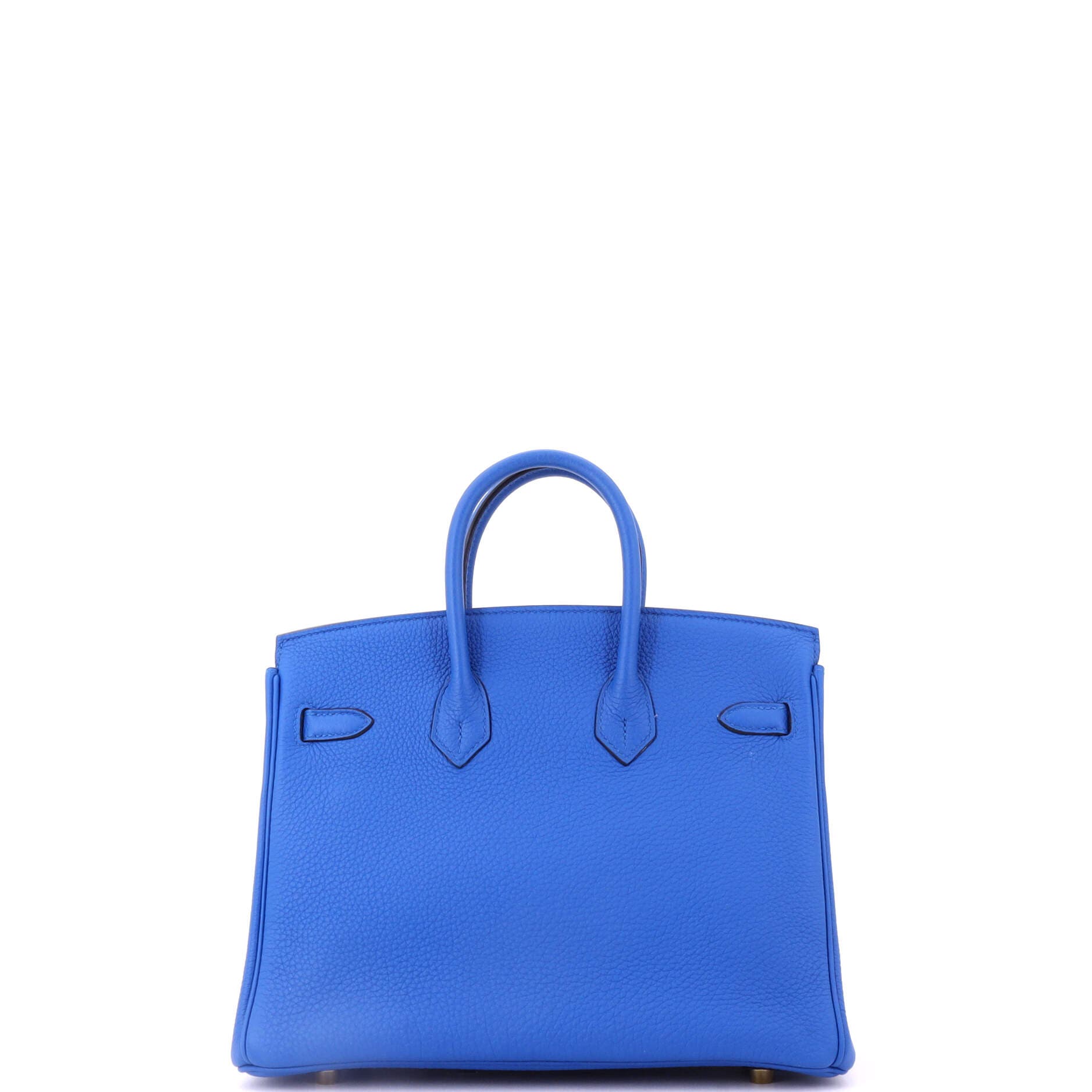 Pre-Owned Hermes Birkin Handbag Blue Togo with Gold Hardware 25, Alternate, color, Bleu France