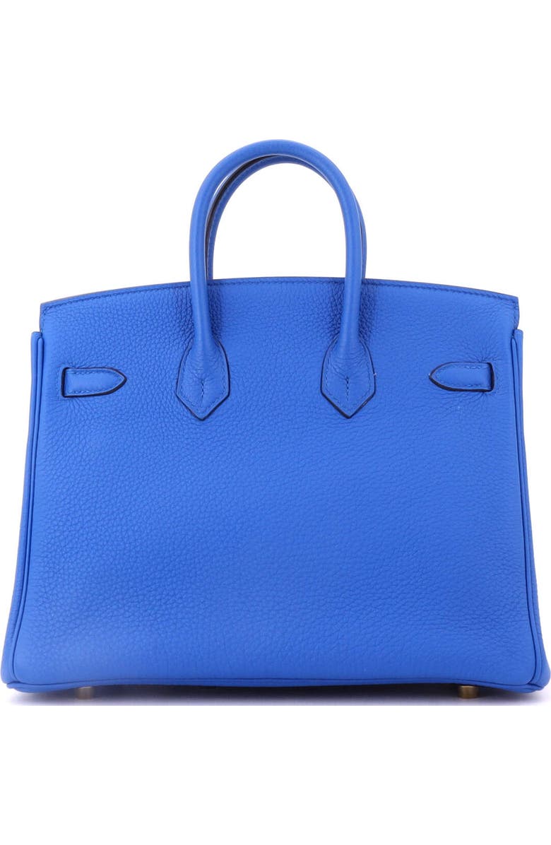 Pre-Owned Hermes Birkin Handbag Blue Togo with Gold Hardware 25, Alternate, color, Bleu France