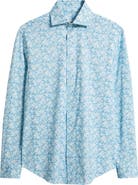 Bugatchi Devon OoohCotton® Floral Print Long Sleeve Button-Up Shirt
