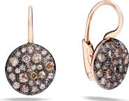 Pomellato Sabbia Diamond Disc Drop Earrings