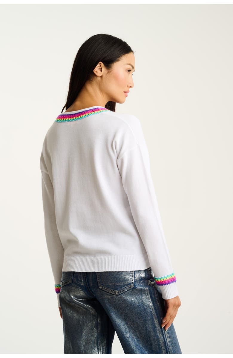 Lisa Todd In The Mix Cotton Sweater, Alternate, color, White