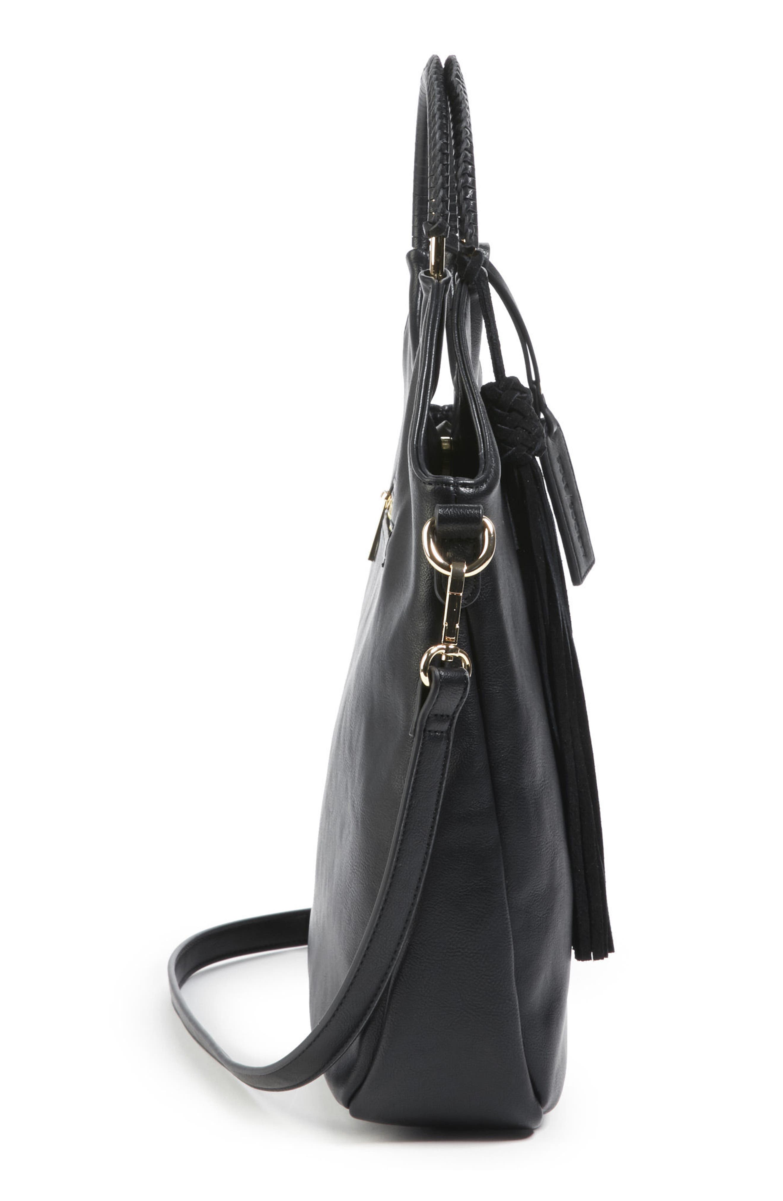 Sole Society Faux Leather Bracelet Bag, Alternate, color, 