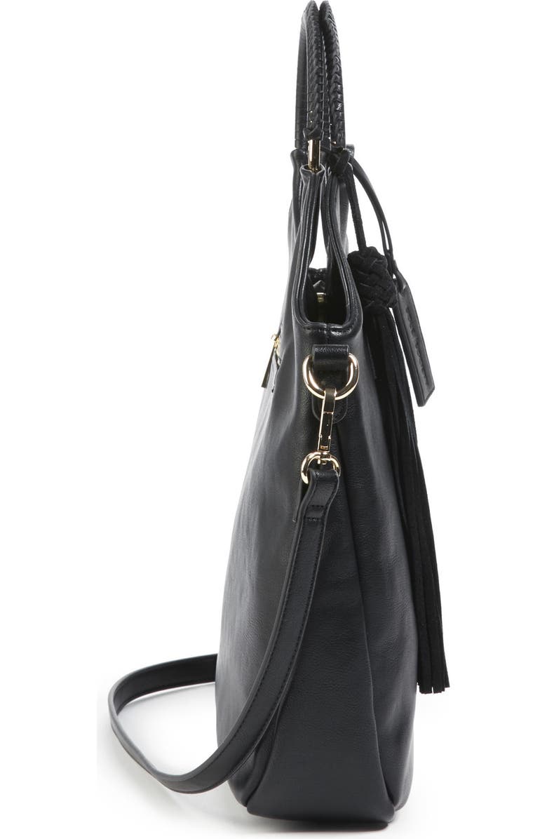 Sole Society Faux Leather Bracelet Bag, Alternate, color,