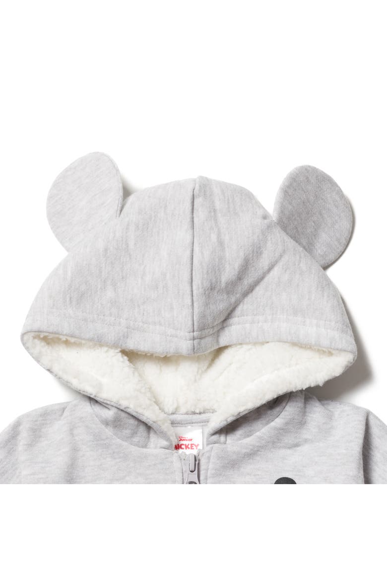 Mickey Mouse Cosplay Zip-Up Hoodie, Alternate, color, Mickey Heather Gray