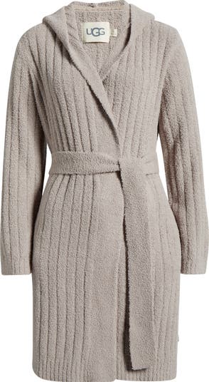 【UGG】★ローブ★ Women's Amari Robe Rib UGG Women's Aarti Long Robe, Chestnut, XS at Amazon Women's