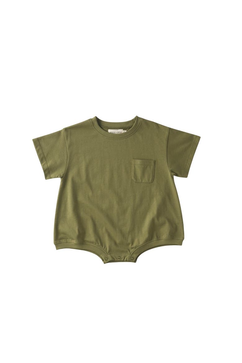 Cory Pocket Romper, Main, color, Loden Green