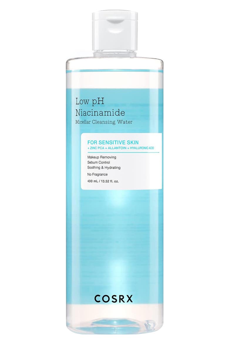 Low pH Niacinamide Micellar Cleansing Water, Main, color, NO COLOR