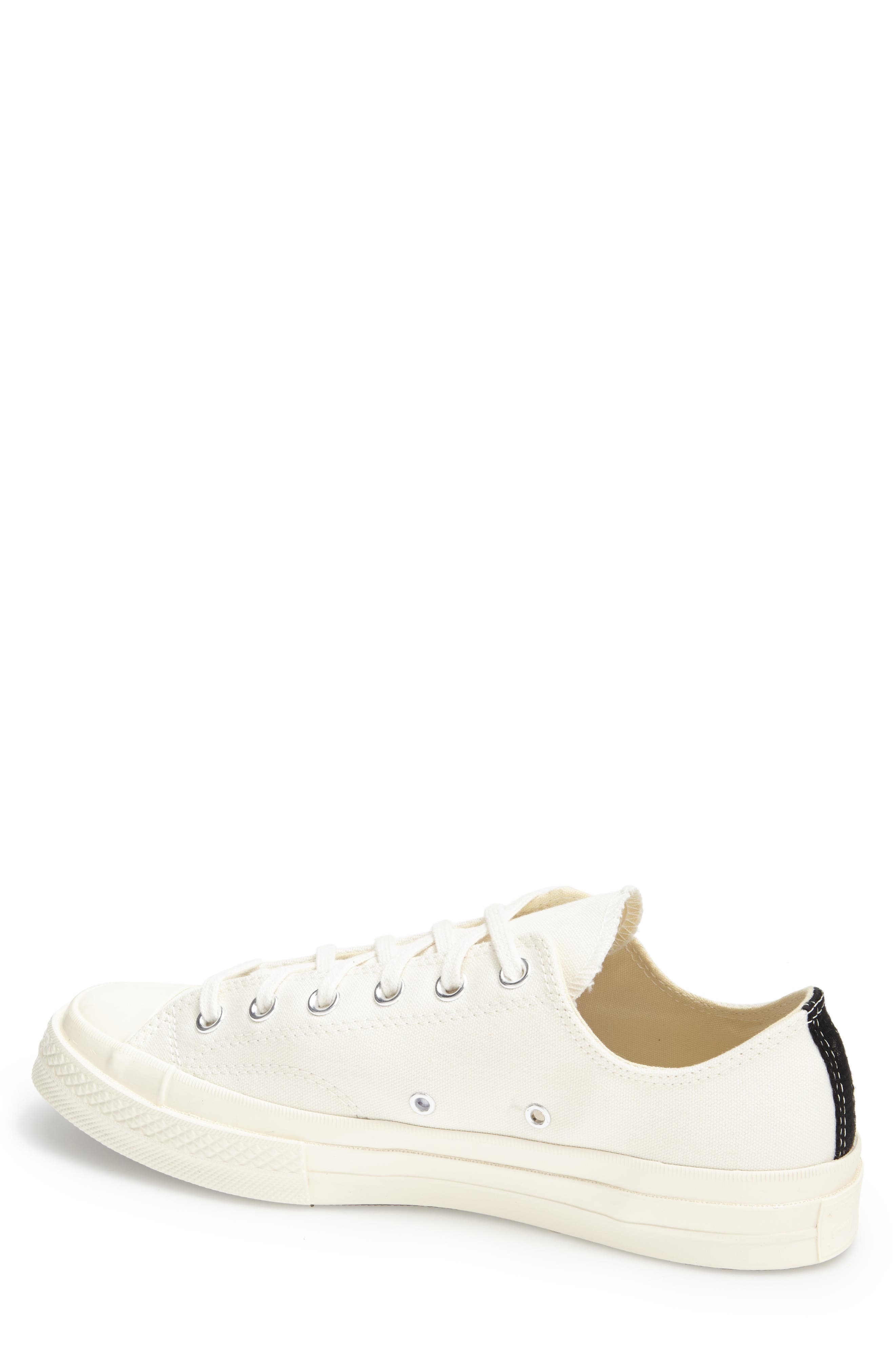 x Converse Chuck Taylor® Hidden Heart Low Top Sneaker, Alternate, color, WHITE