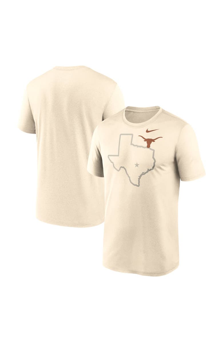 Nike Men's Nike Natural Texas Longhorns Campus Shadow Legend Performance T-Shirt, Alternate, color, Natural
