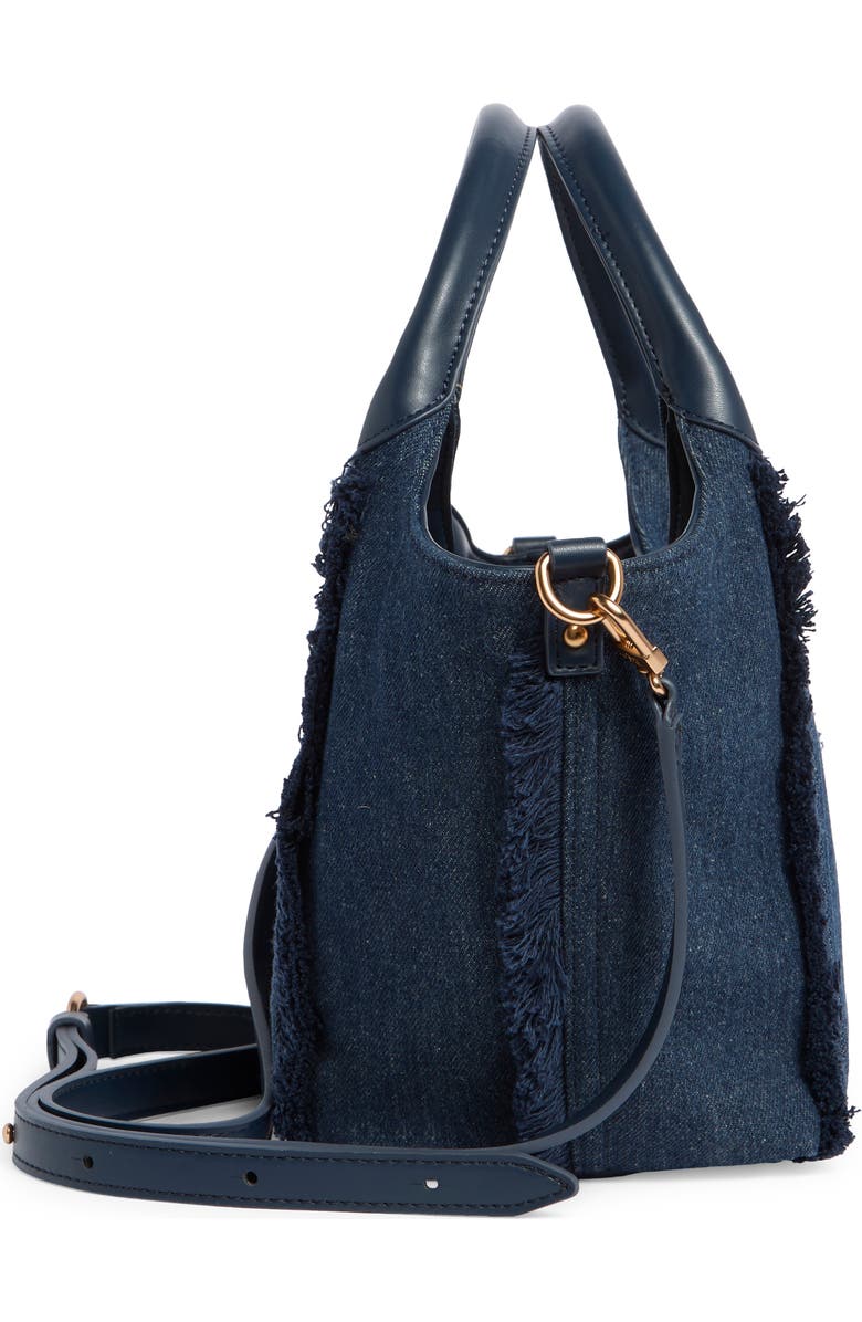 Sam Edelman Mini Sydney Denim Bucket Tote, Alternate, color, Navy