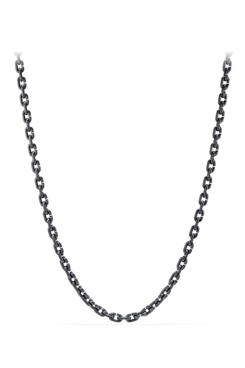 Narrow Chain Link Necklace, Main, color, TITANIUM