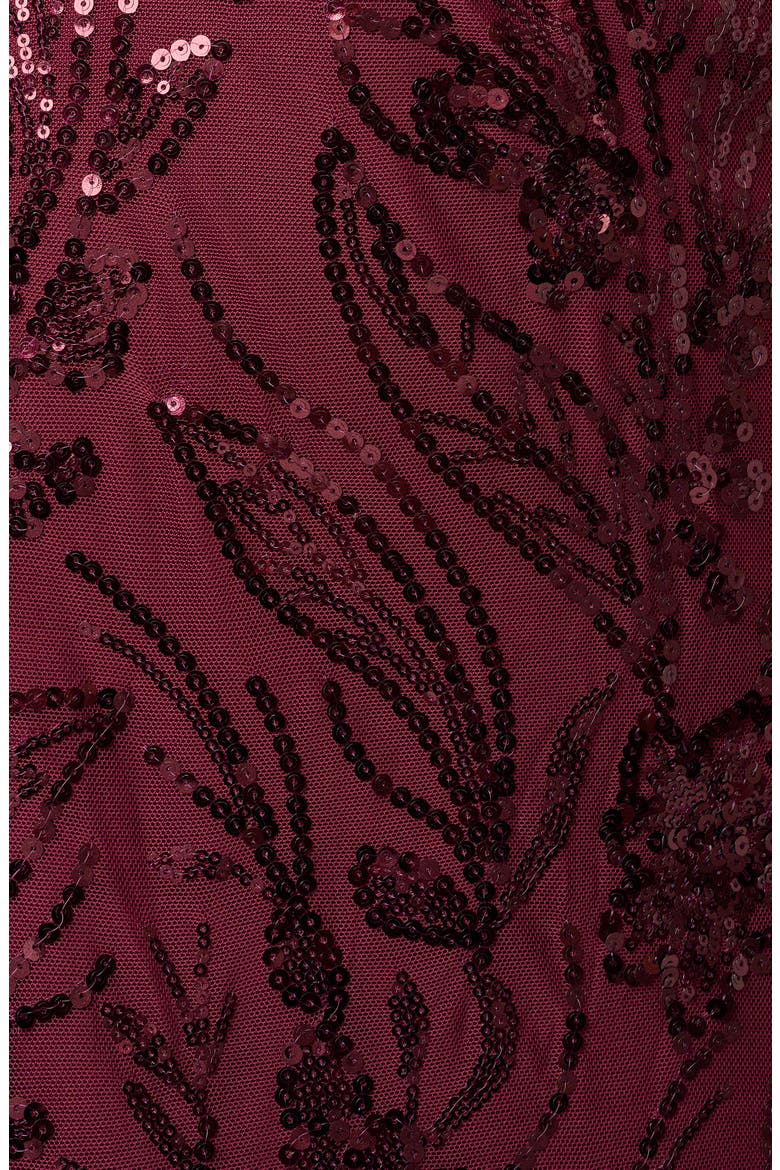 Sequin Gown, Alternate, color, DEEP WINE