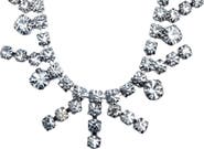 MADISON BEVERLY HILLS Vintage 1950s Rhinestone Art Deco Glamorous 15" Choker Necklace