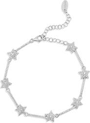SHYMI Pavé Star Station Tennis Bracelet