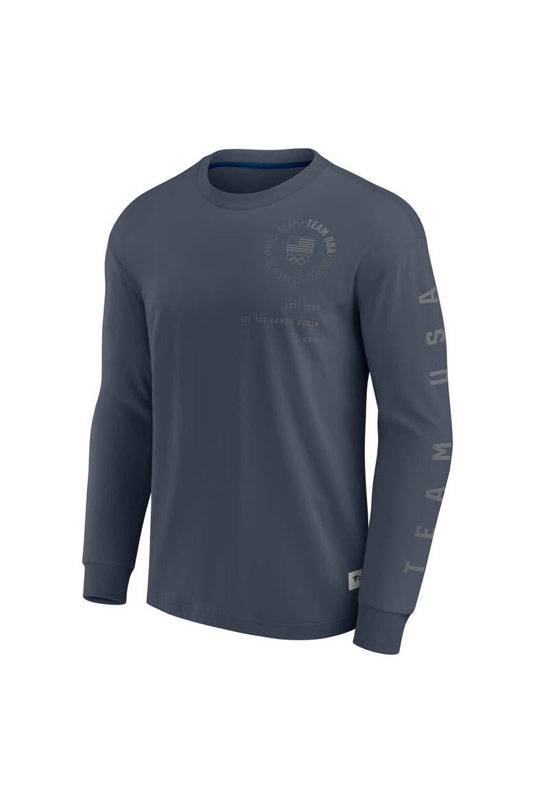 Men's Fanatics  Navy Team USA Elements Long Sleeve T-Shirt, Alternate, color, Navy