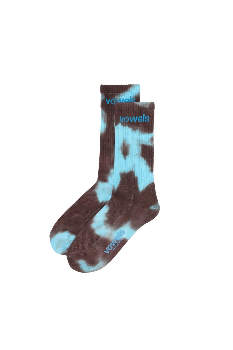Dyed Socks, Main, color, Brown/Teal
