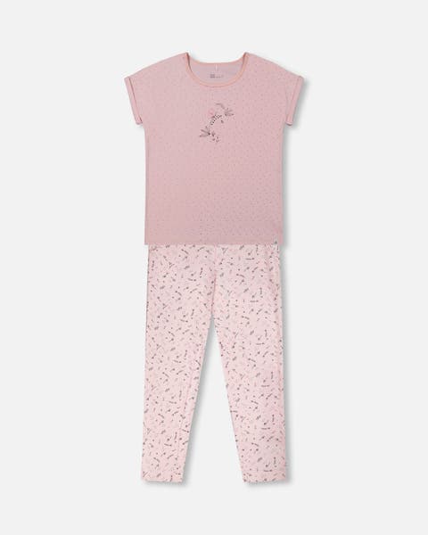 Deux Par Deux Printed Woven Dress With Frills - Liberty Flowers
