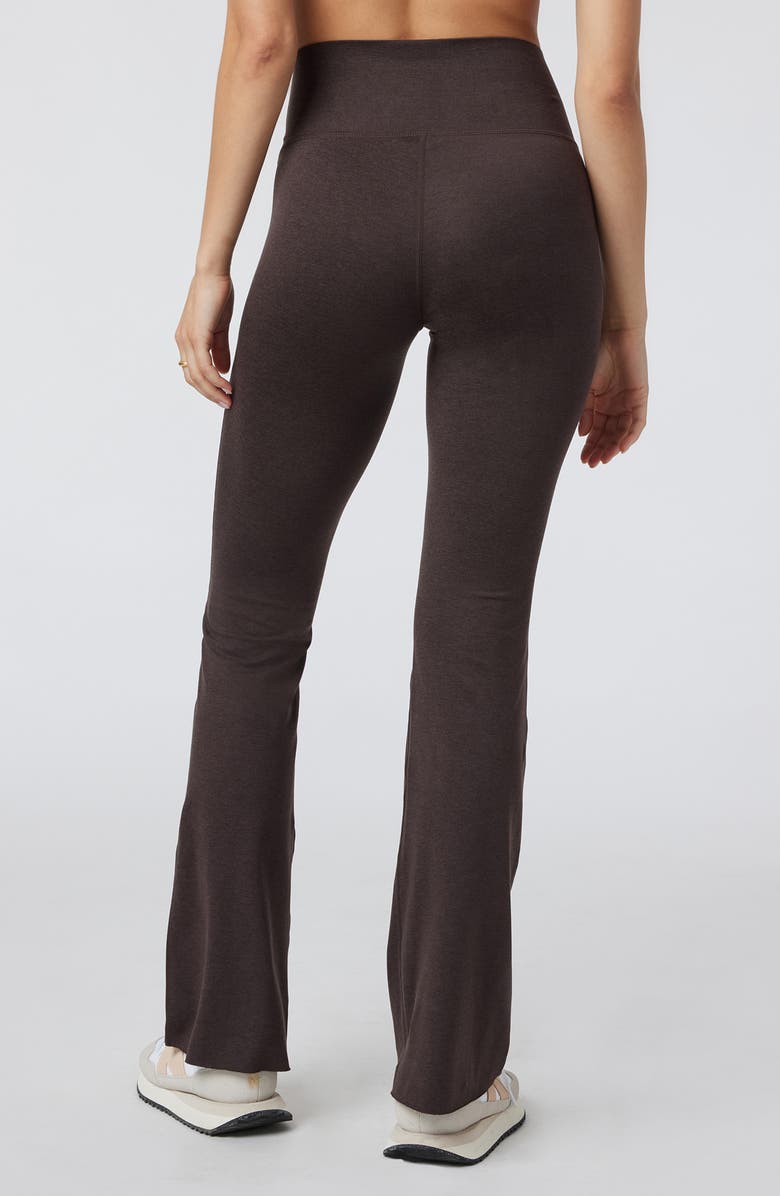 Vuori Halo Slim Flare Leggings, Alternate, color, Java Heather
