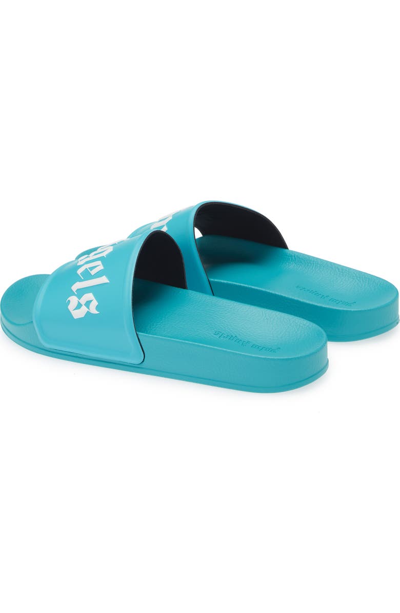 Palm Angels Logo Embossed Pool Slide Sandal, Alternate, color,
